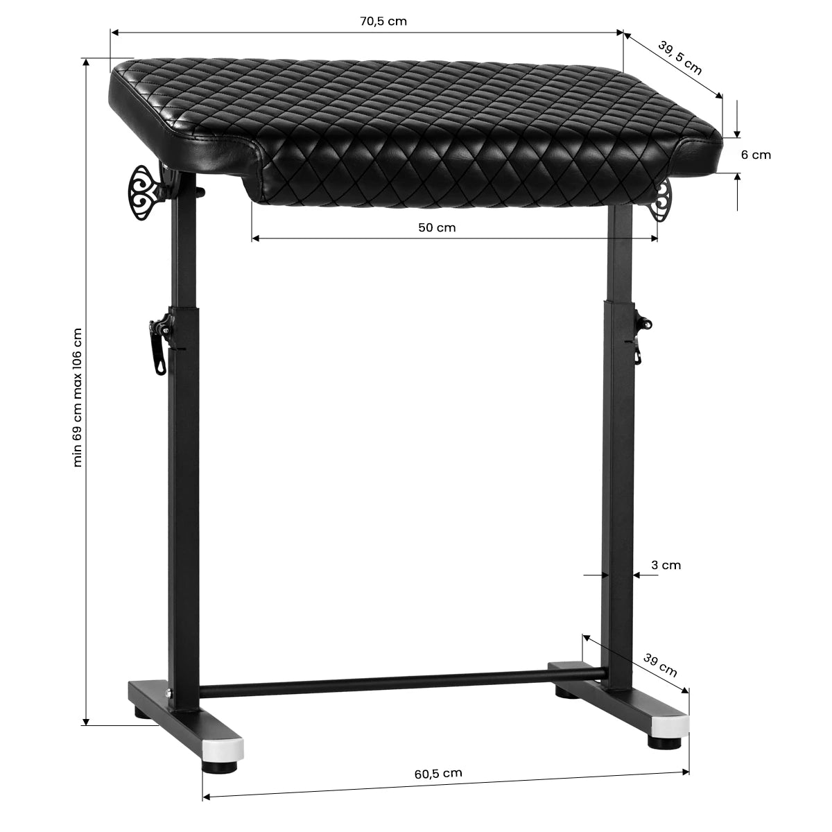 Pro Ink Tatoeage-armsteun 718, Zwart
