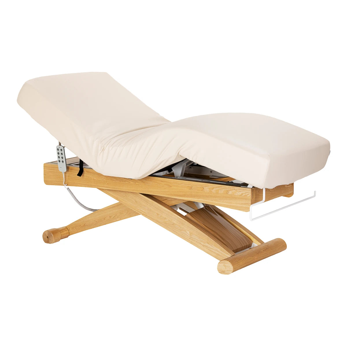 Sillon SPA behandelstoel Siesta, crème met lichtbruine voet