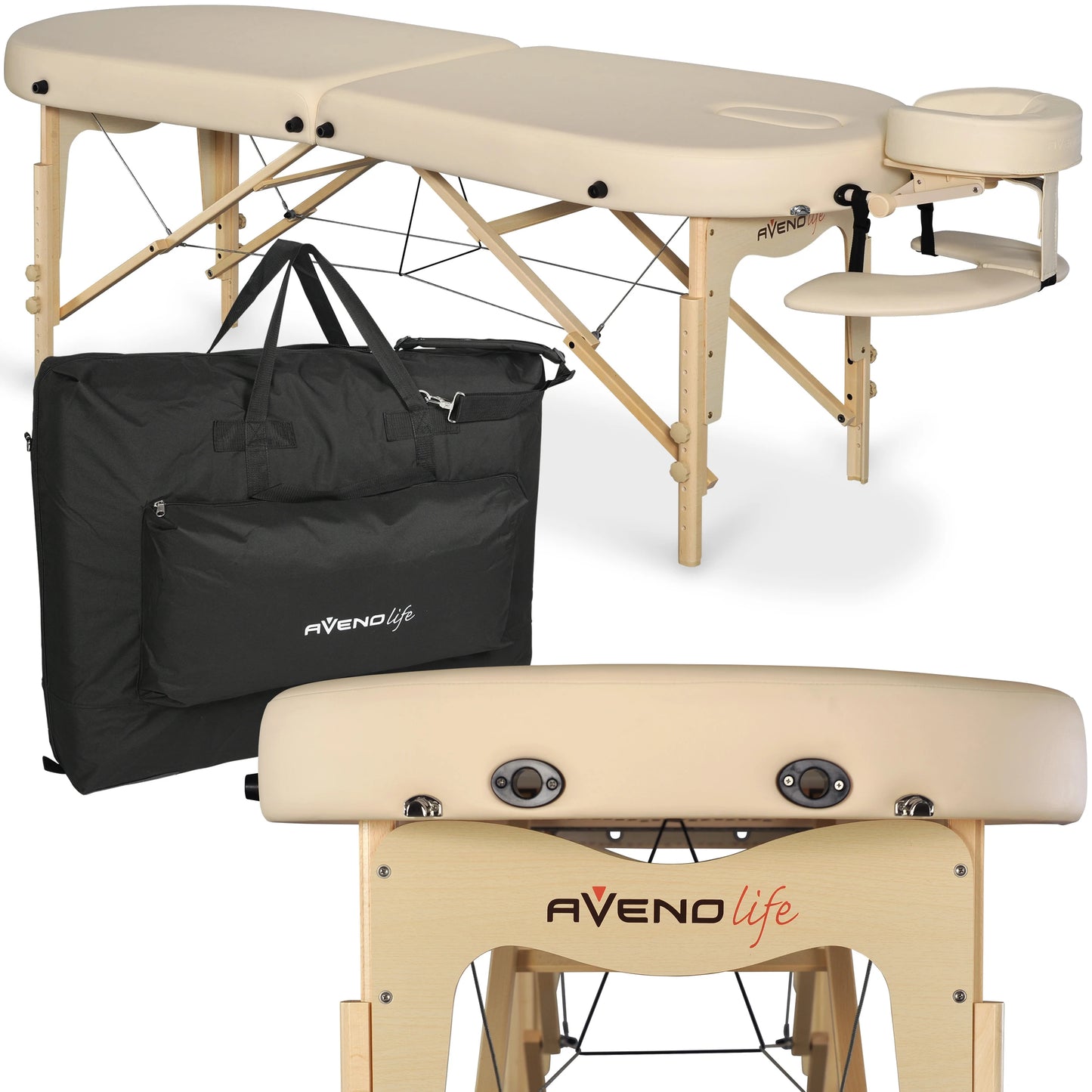 table de massage Elza doux Touch K607 Moco beige