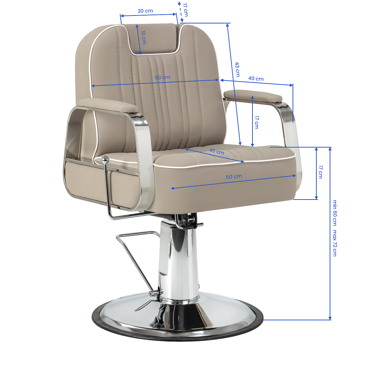 Barber chair Gabbiano Rufo beige