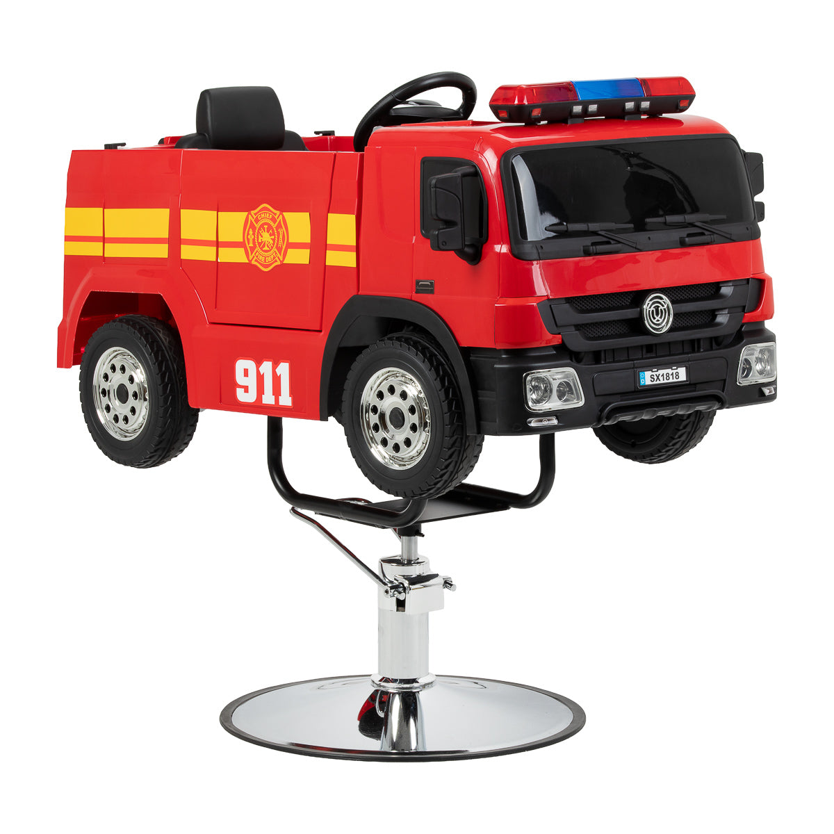 Children’s hairdressing chair Gabbiano fire engine
