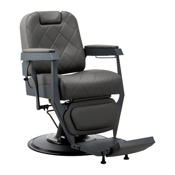 Gabbiano barber chair Bruno graphite with a grey base
