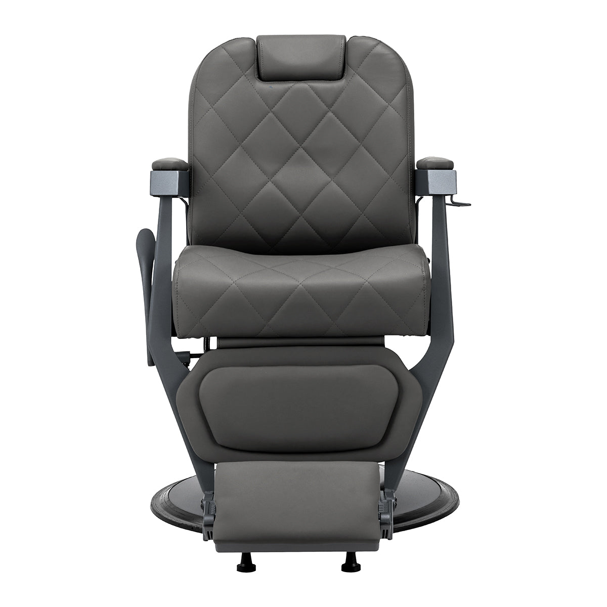 Gabbiano barber chair Bruno graphite with a grey base