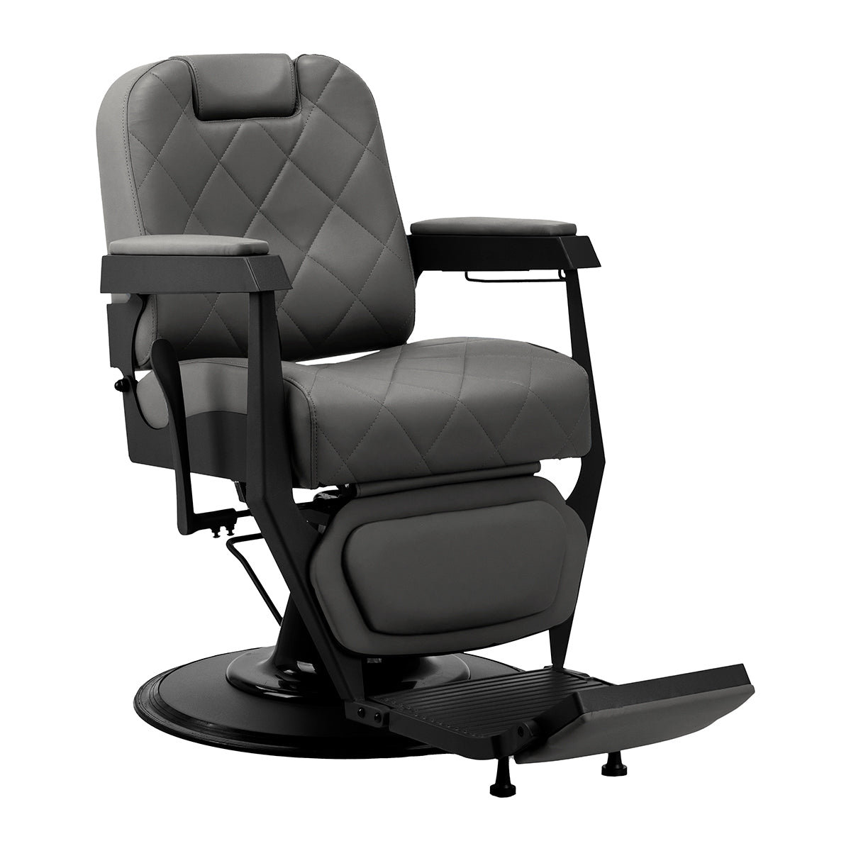 Gabbiano barber chair Bruno graphite with a black base