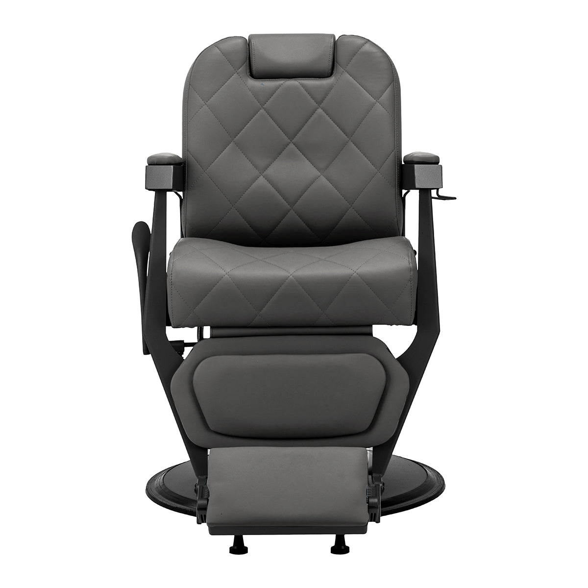 Gabbiano barber chair Bruno graphite with a black base