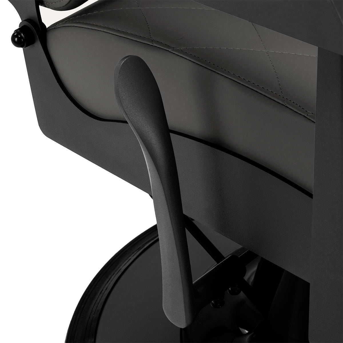 Gabbiano barber chair Bruno graphite with a black base