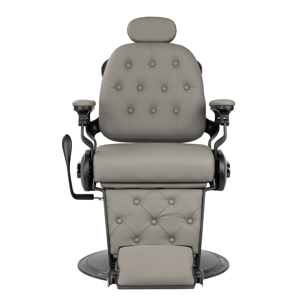 Barber chair Gabbiano Francesco grey with a black base