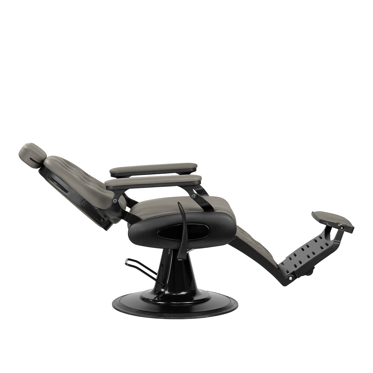 Barber chair Gabbiano Francesco grey with a black base
