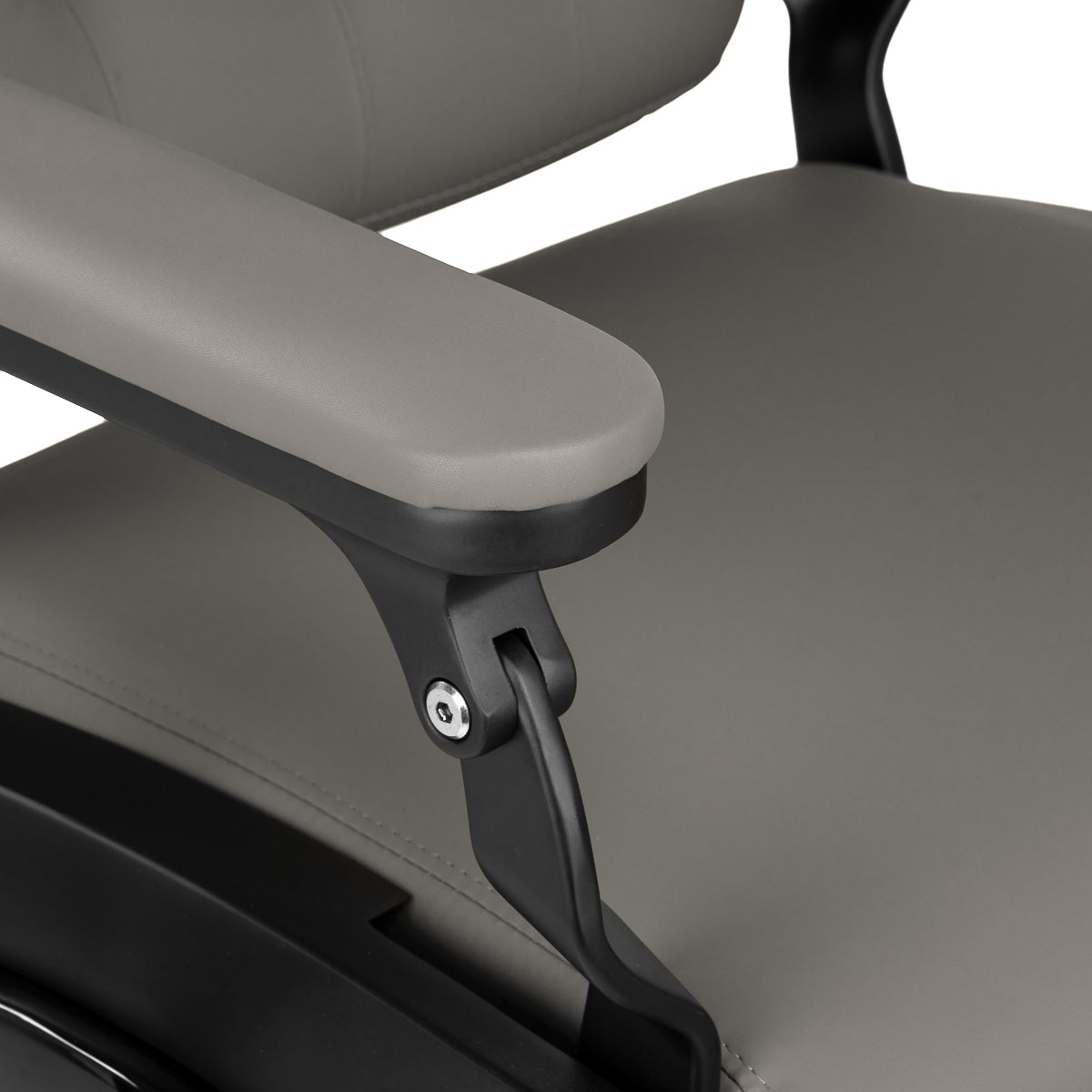 Barber chair Gabbiano Francesco grey with a black base