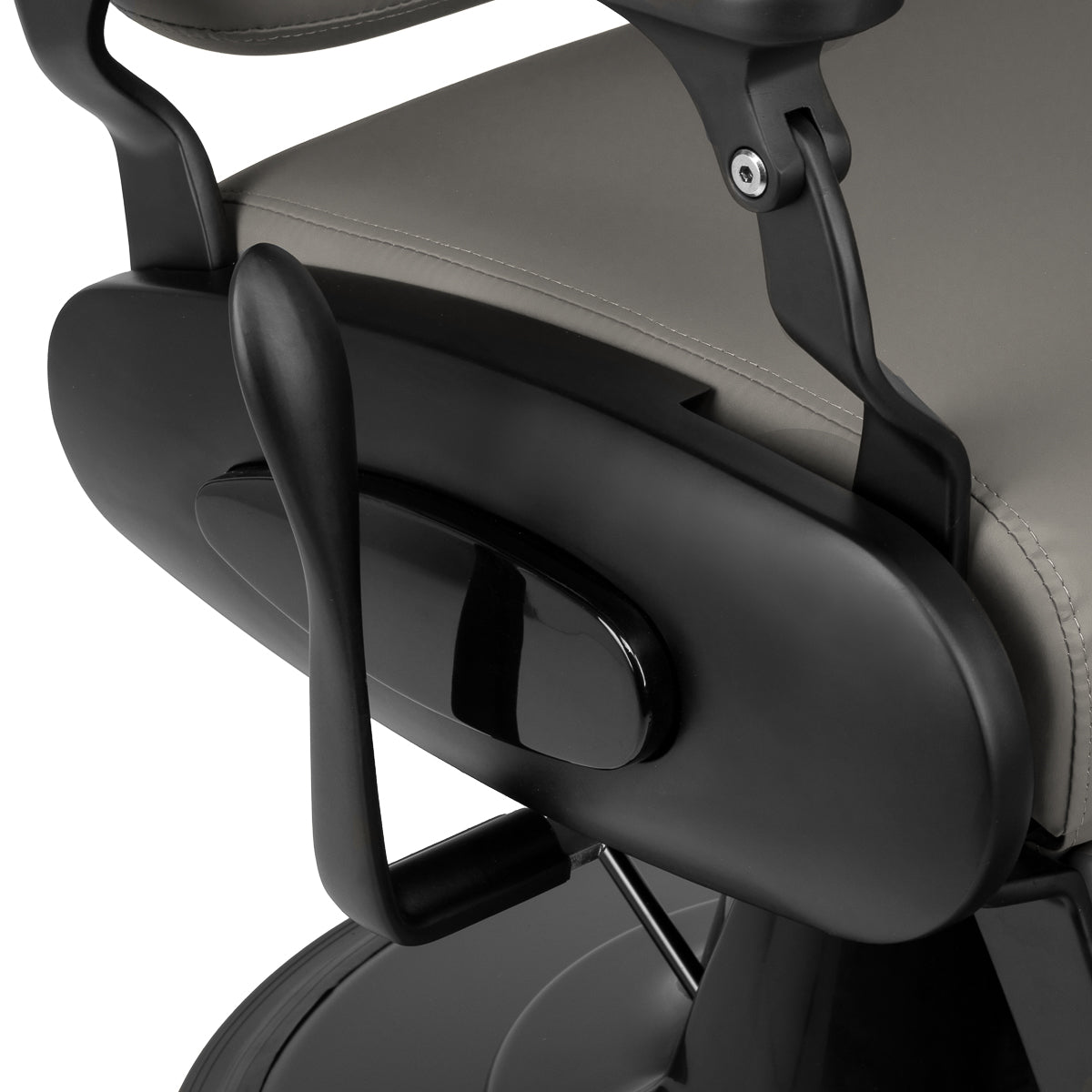 Barber chair Gabbiano Francesco grey with a black base