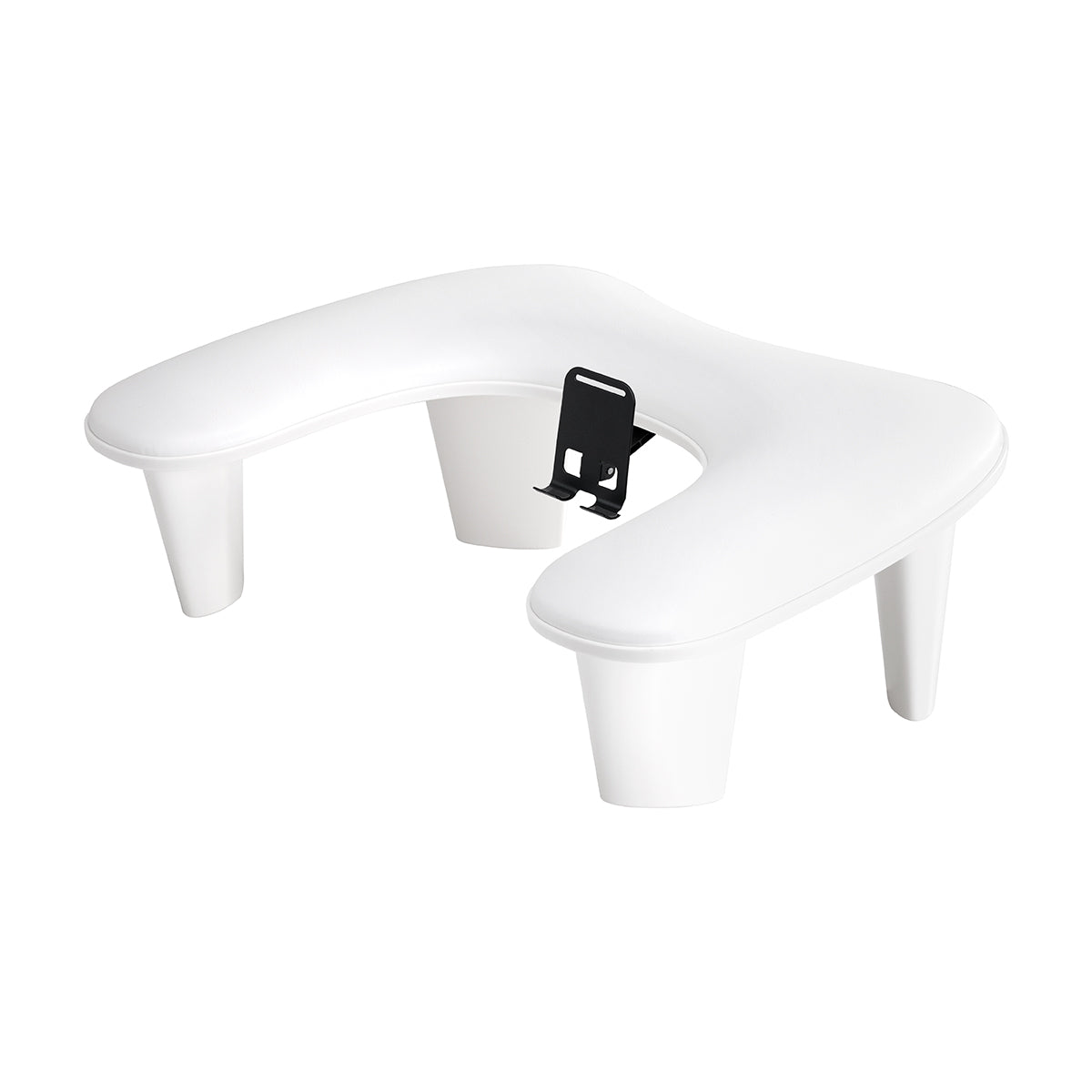 MOMO Croissant manicure rest with mobile phone holder white