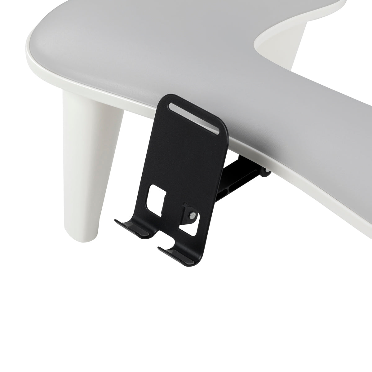 MOMO Croissant manicure rest with mobile phone holder grey