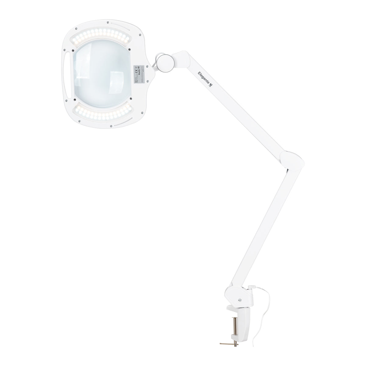 Elegante 6030 magnifying lamp with 60 SMD LEDs for worktops, with adjustable light intensity