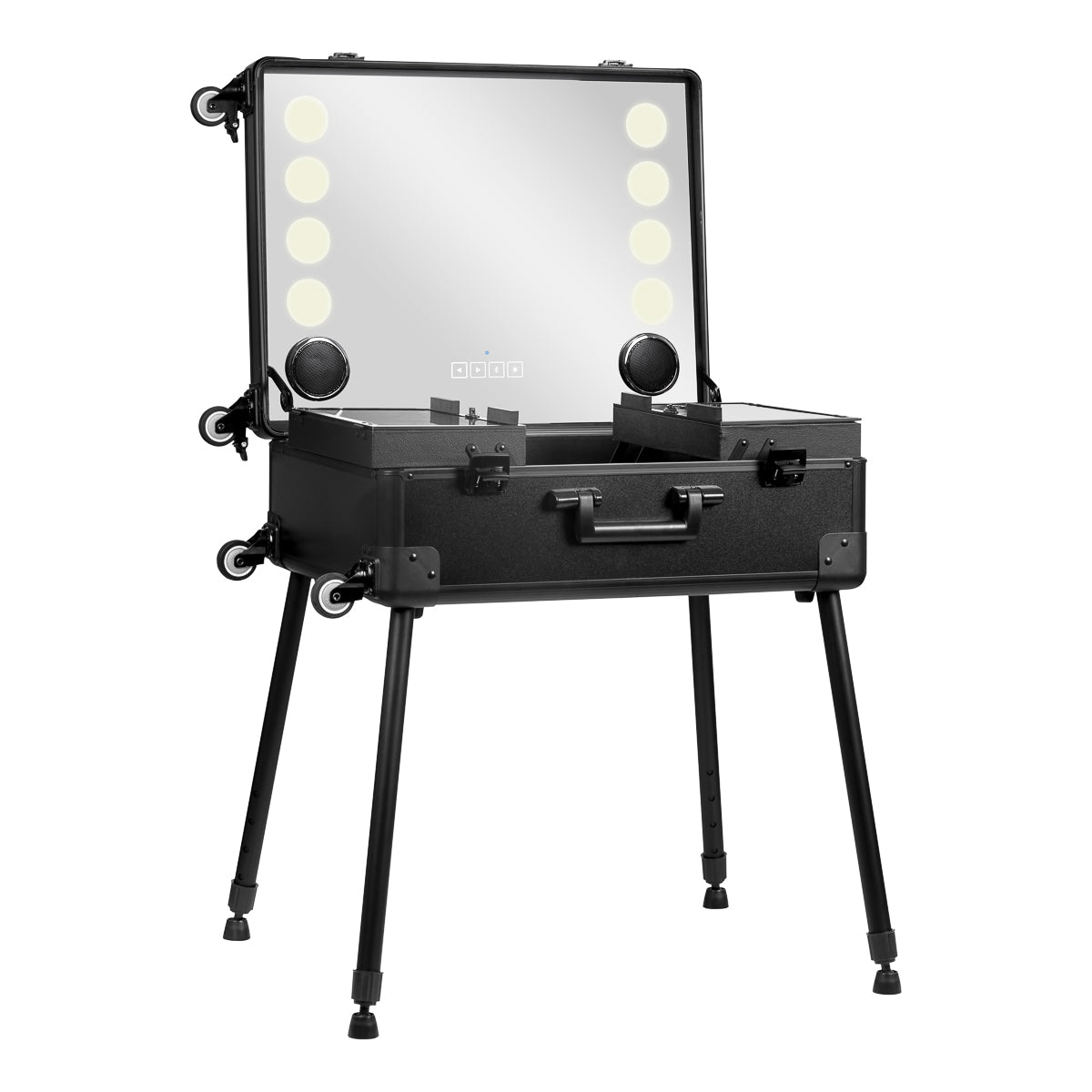 Portable speaker stand with speakers Plus black