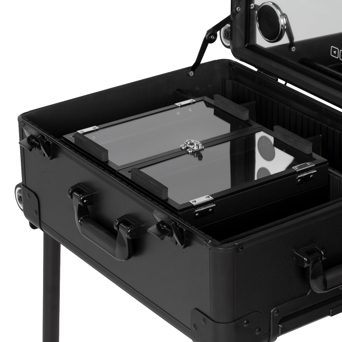 Portable speaker stand with speakers Plus black