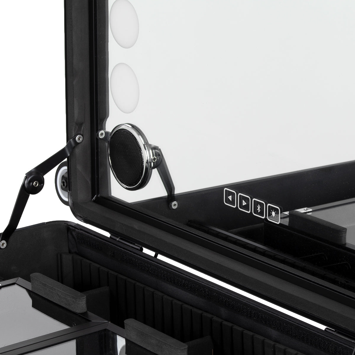 Portable speaker stand with speakers Plus black