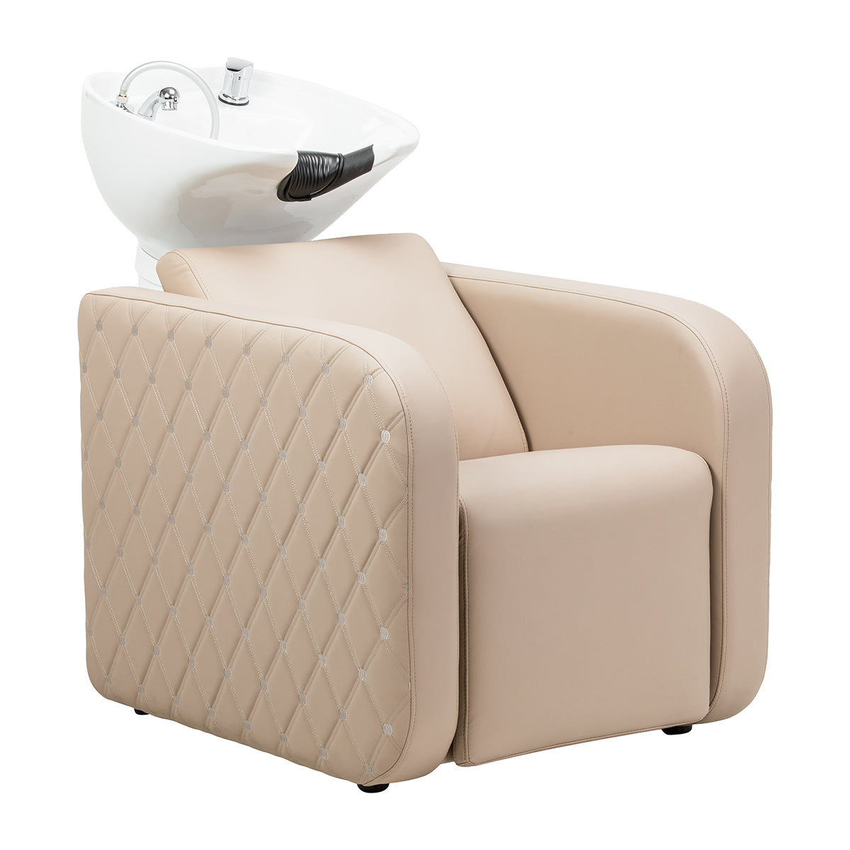 Gabbiano Sylvia Plus bac à shampoing électrique avec fonction massage, beige