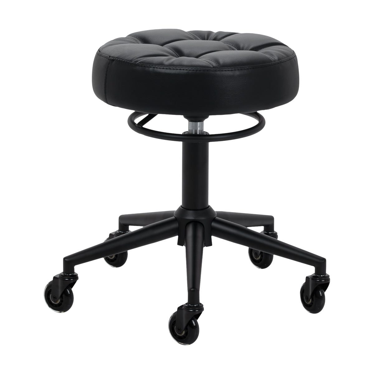 Hairdressing stool Gabbiano D054 black with black base