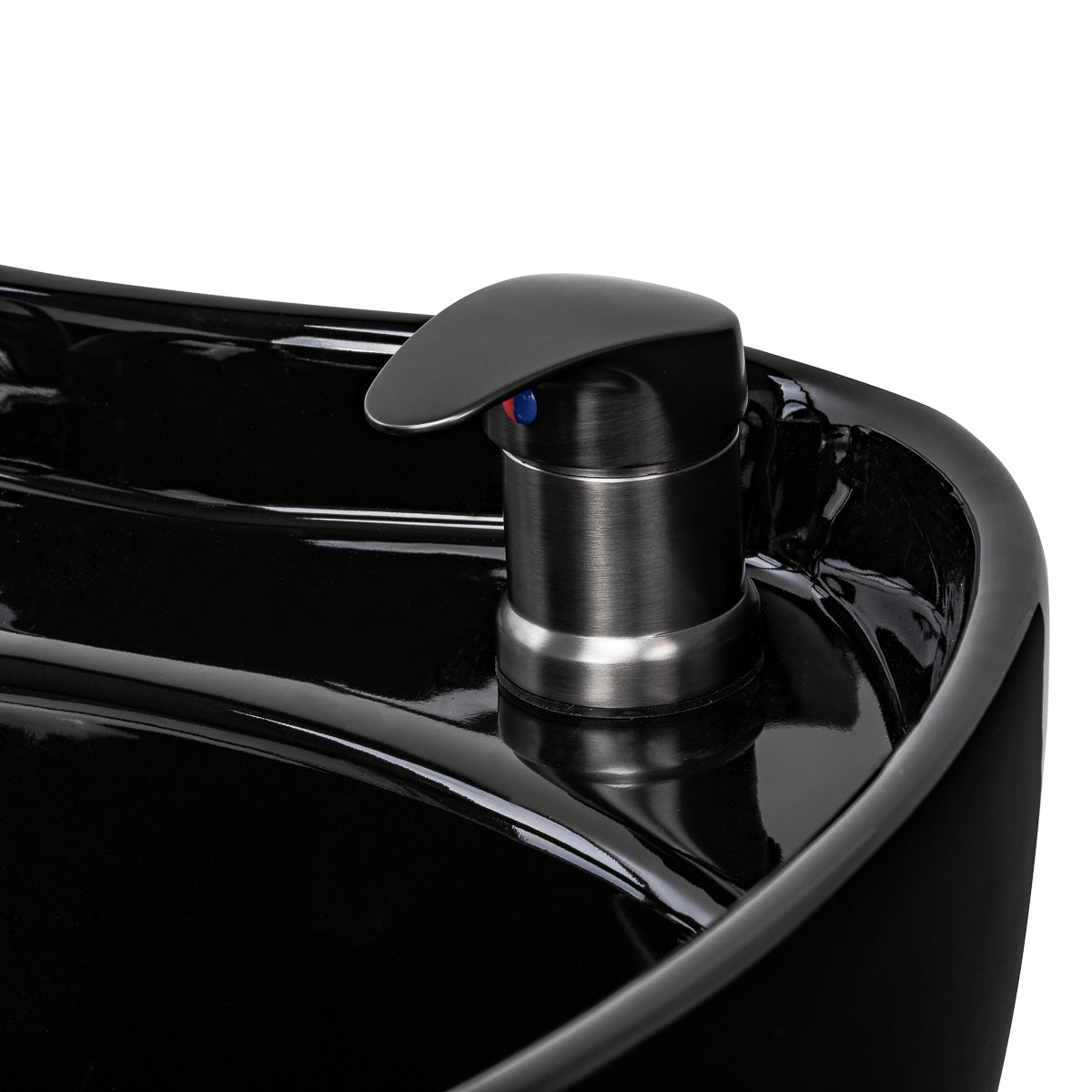 Electric hairdressing wash unit with massage function Gabbiano Ines black