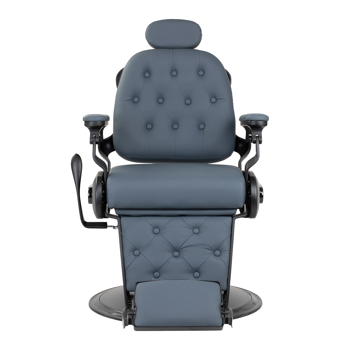 Barber chair Gabbiano Francesco graphite with brushed frame second class