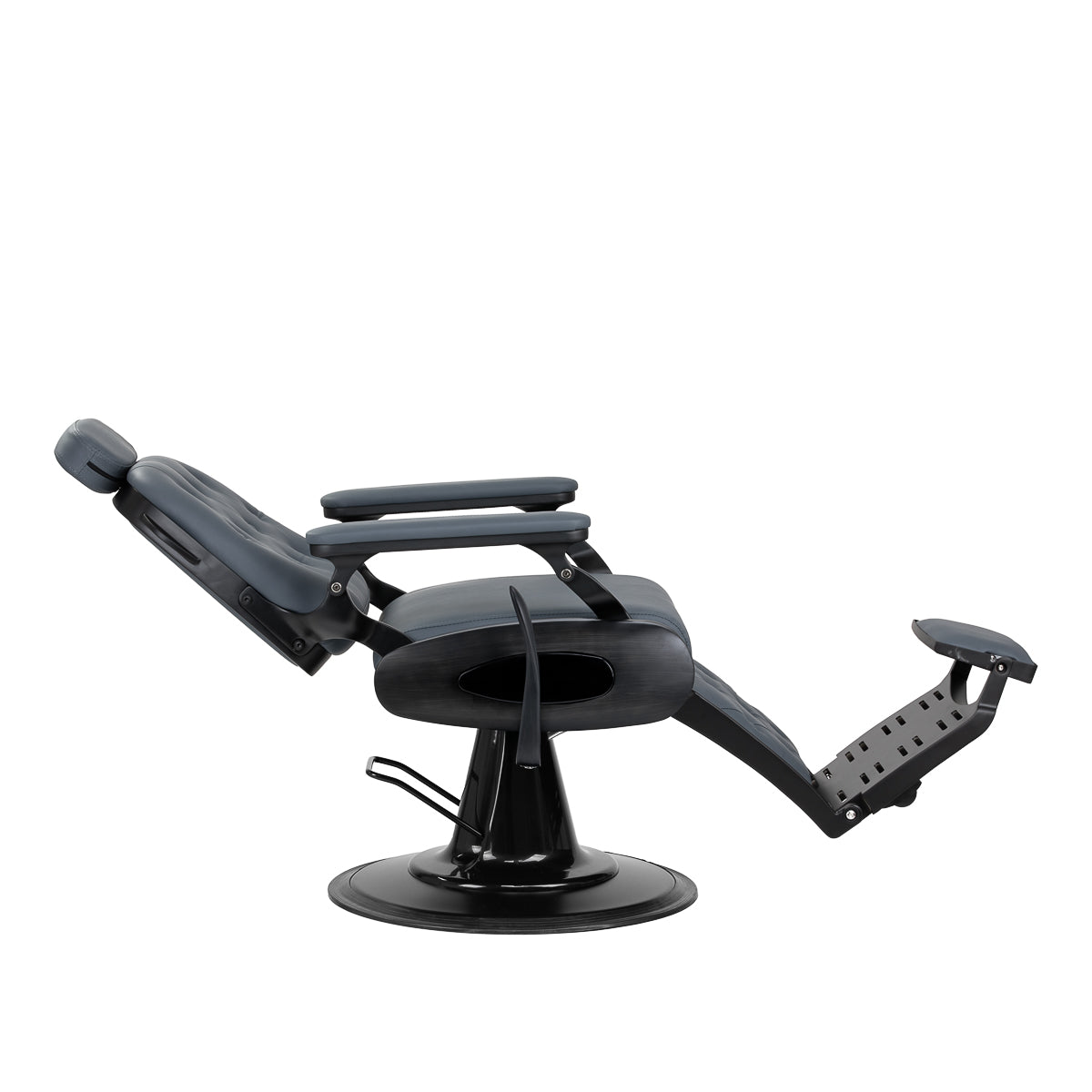 Barber chair Gabbiano Francesco graphite with brushed frame second class