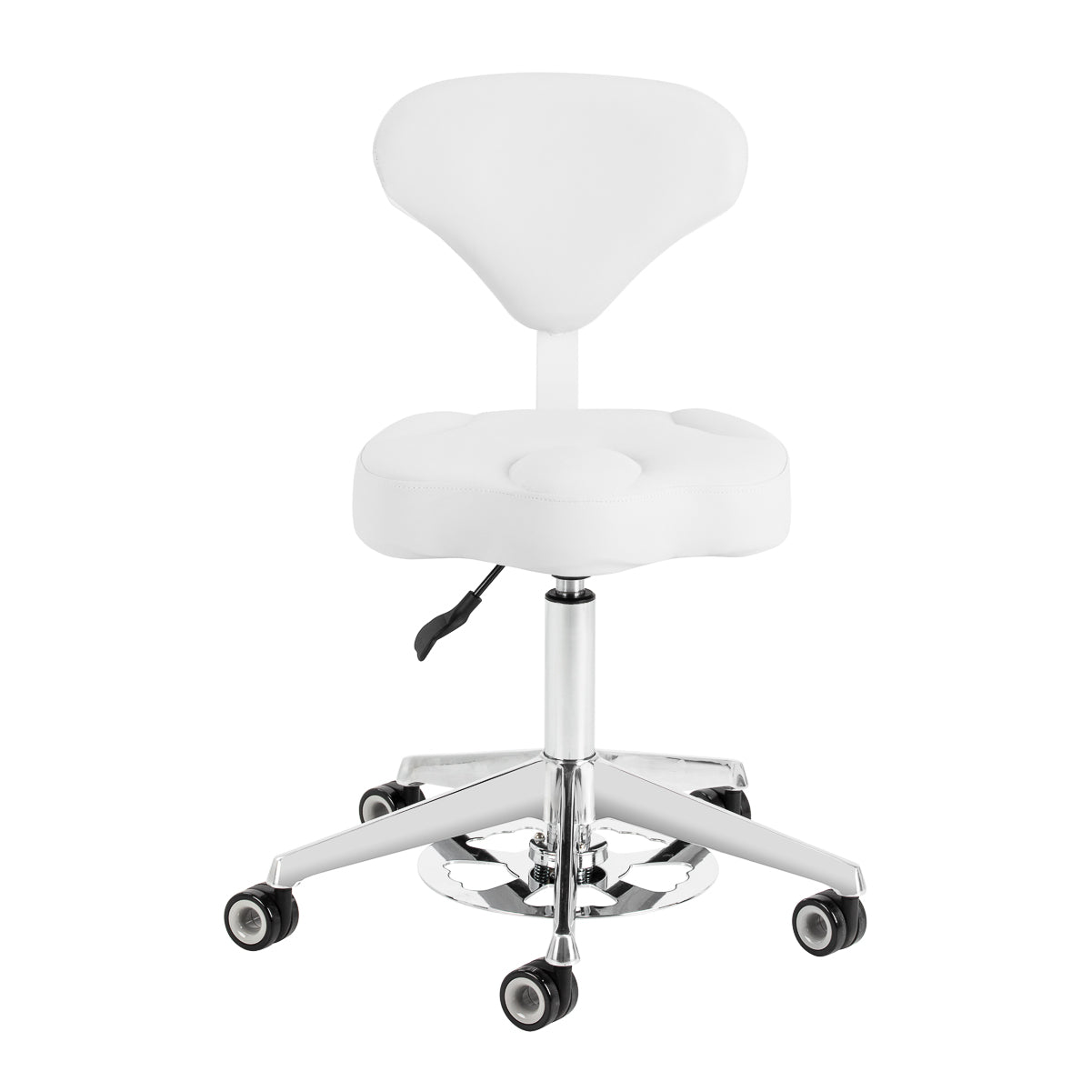 Cosmetic stool Azzurro 156-F bump-up snow-white