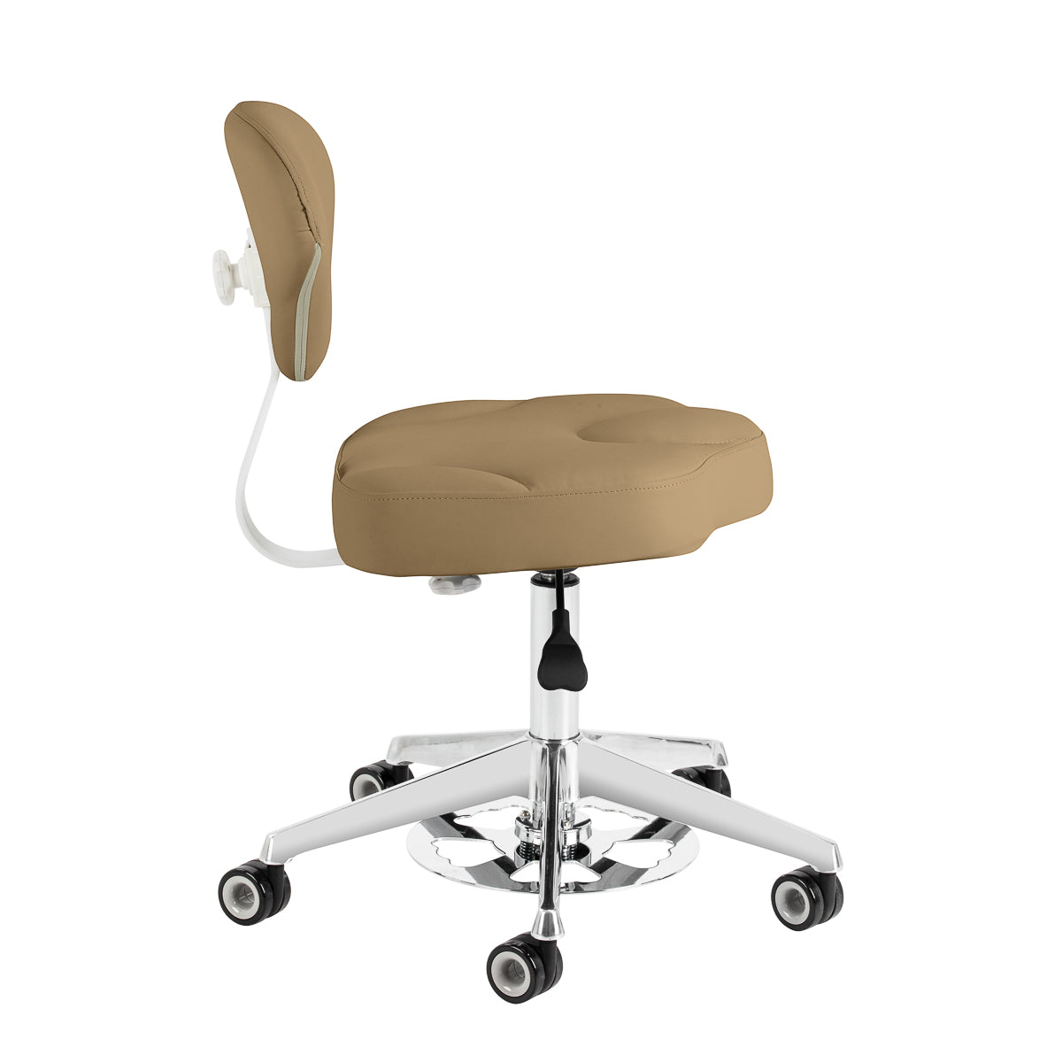 Cosmetic stool Azzurro 156-F bump-up beige (light coffee)