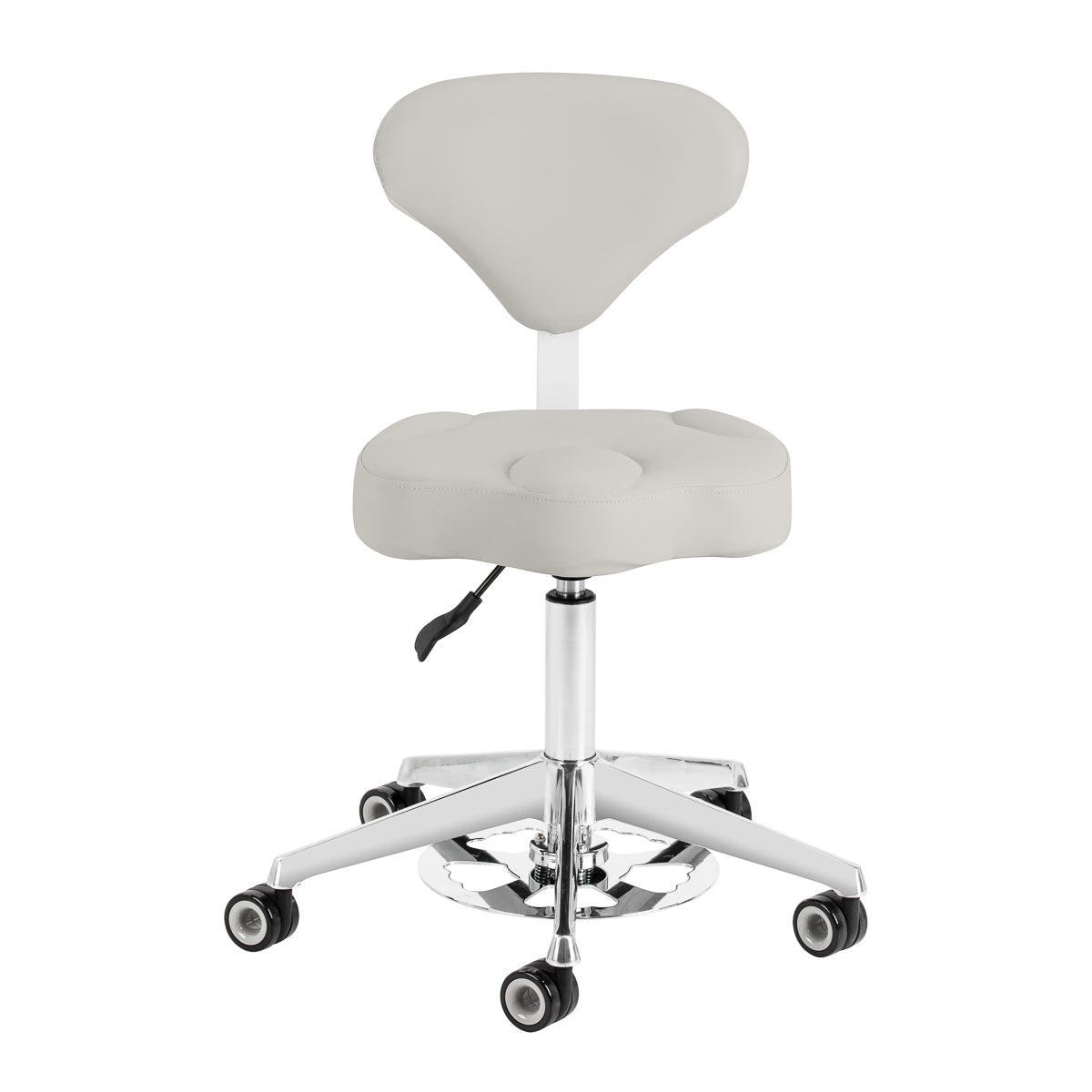Cosmetic stool Azzurro 156-F bump-up grey