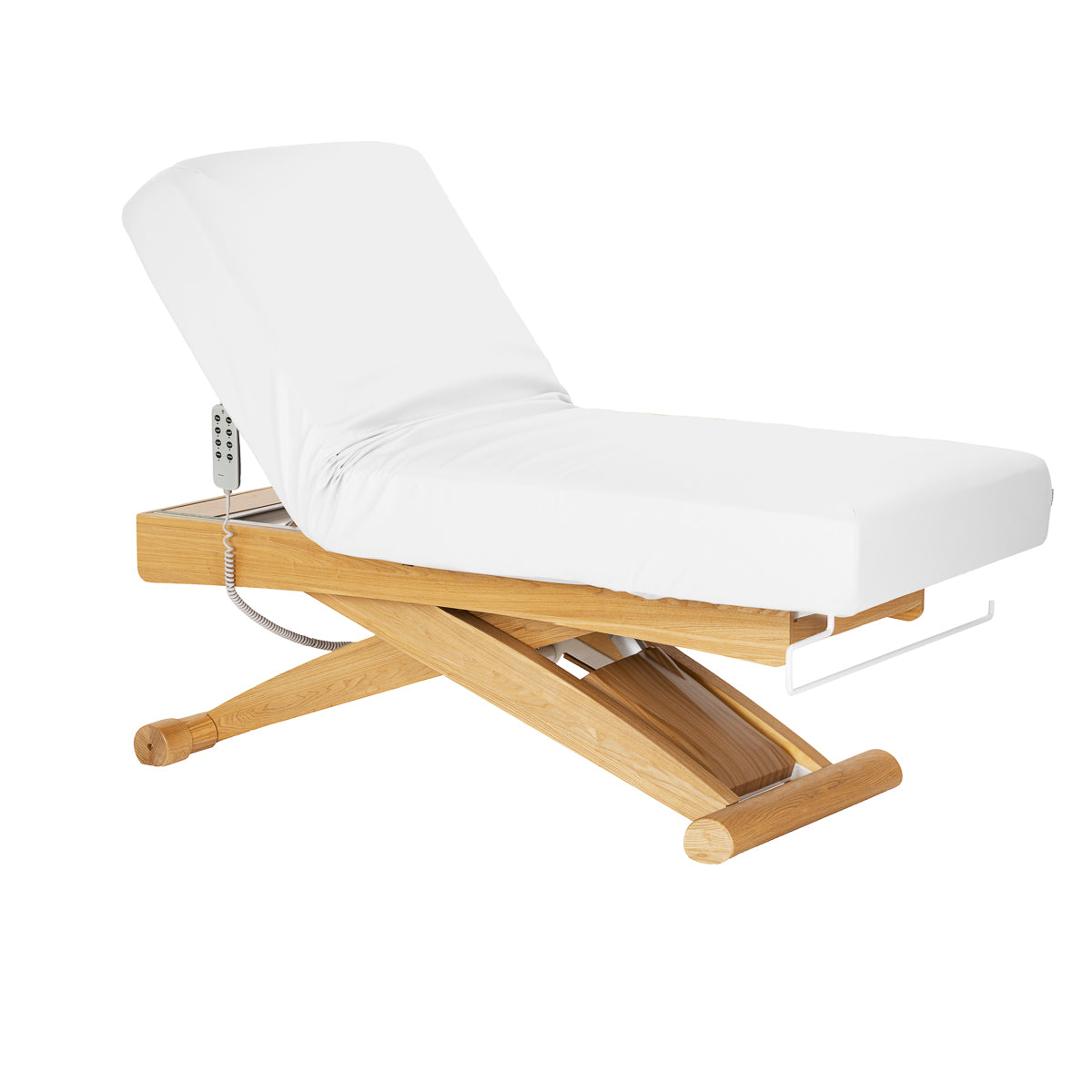 SPA лаунджер Sillon Siesta белый с основой светло-коричневого цвета