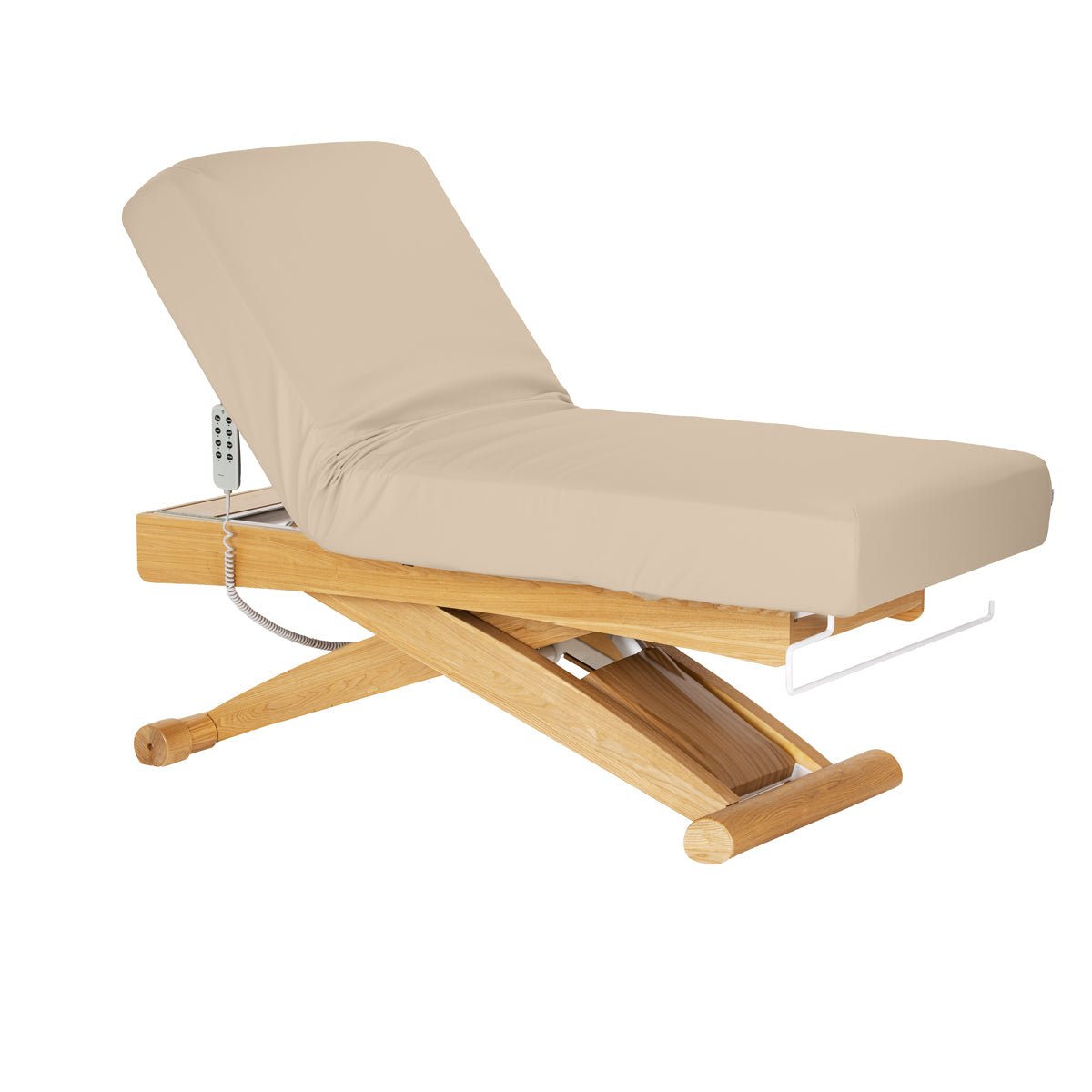 SPA лаунджер Sillon Siesta бежевый с основанием светло-коричневого цвета