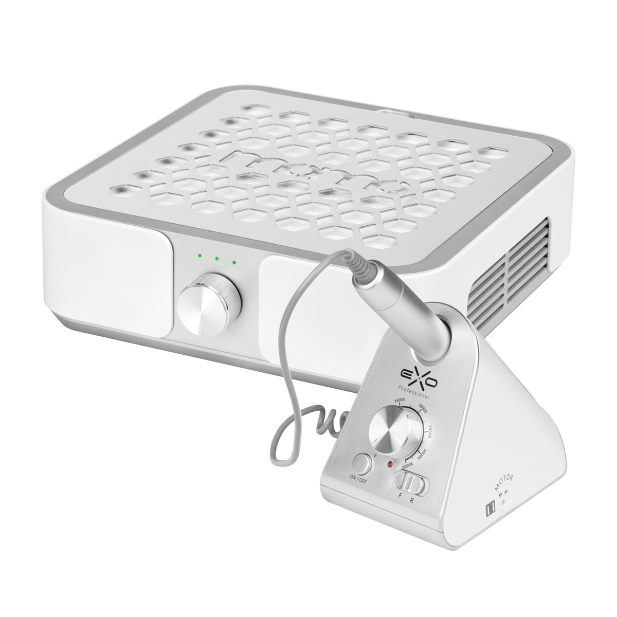Set dust absorber MOMO P30 60W White + nail drill Exo Silent SX7