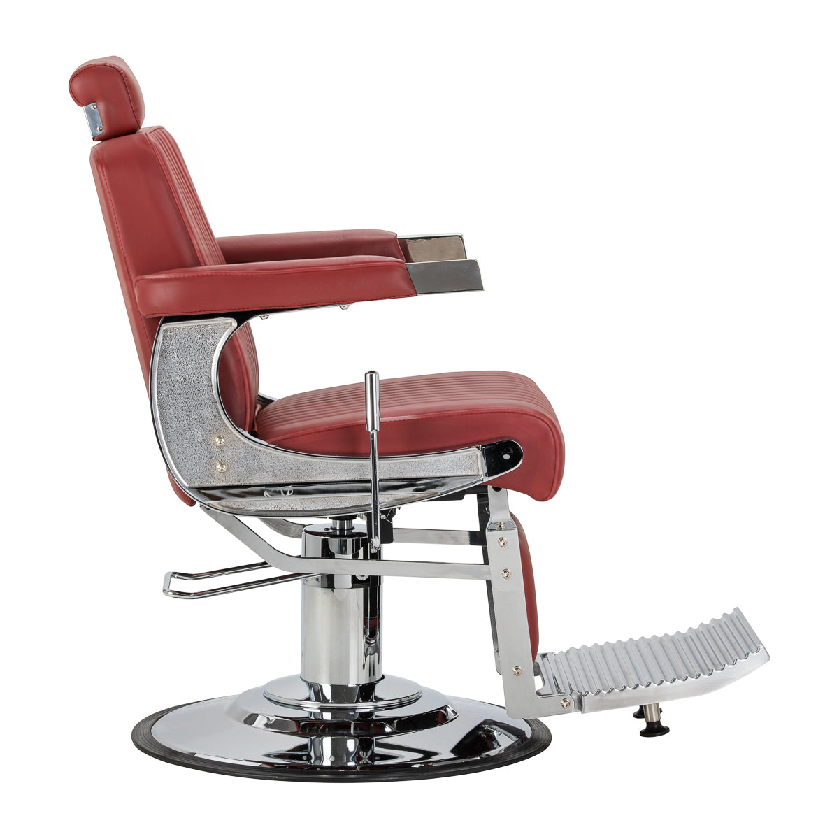 Gabbiano Visionerio+ barber chair red chrome frame