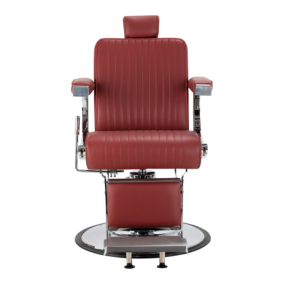 Gabbiano Visionerio+ barber chair red chrome frame
