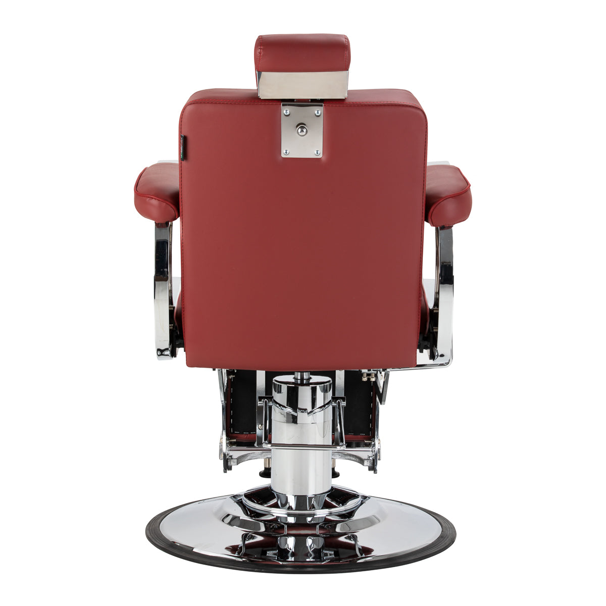 Gabbiano Visionerio+ barber chair red chrome frame