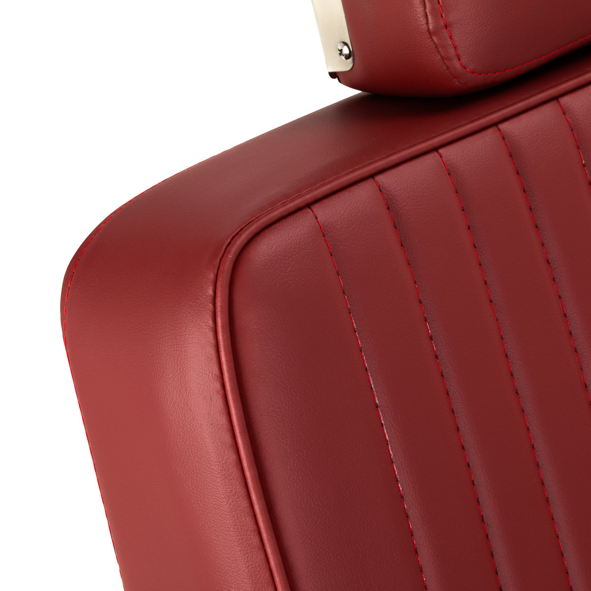 Gabbiano Visionerio+ barber chair red chrome frame