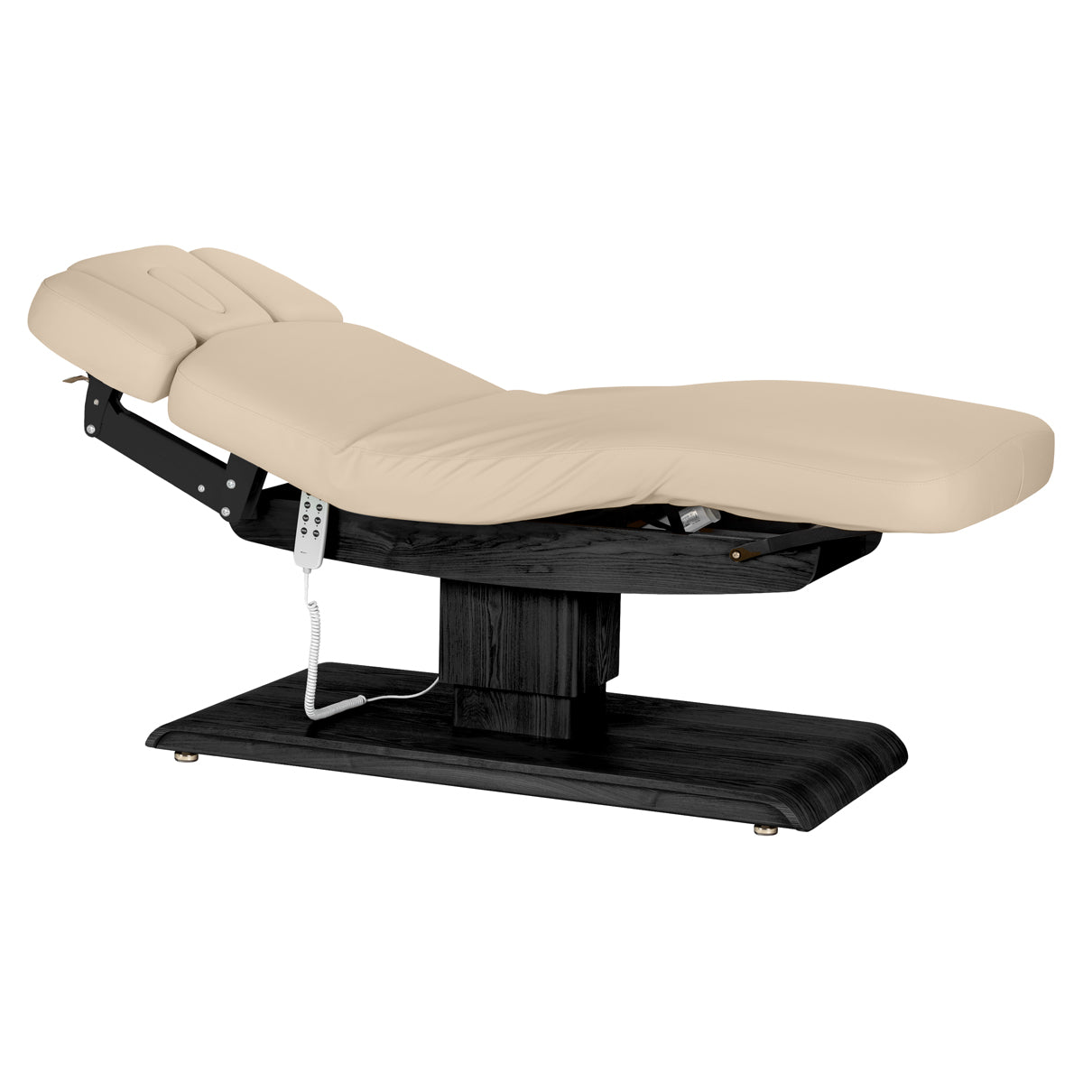 SPA лаунжер Sillon Relax бежевый с чёрной основой