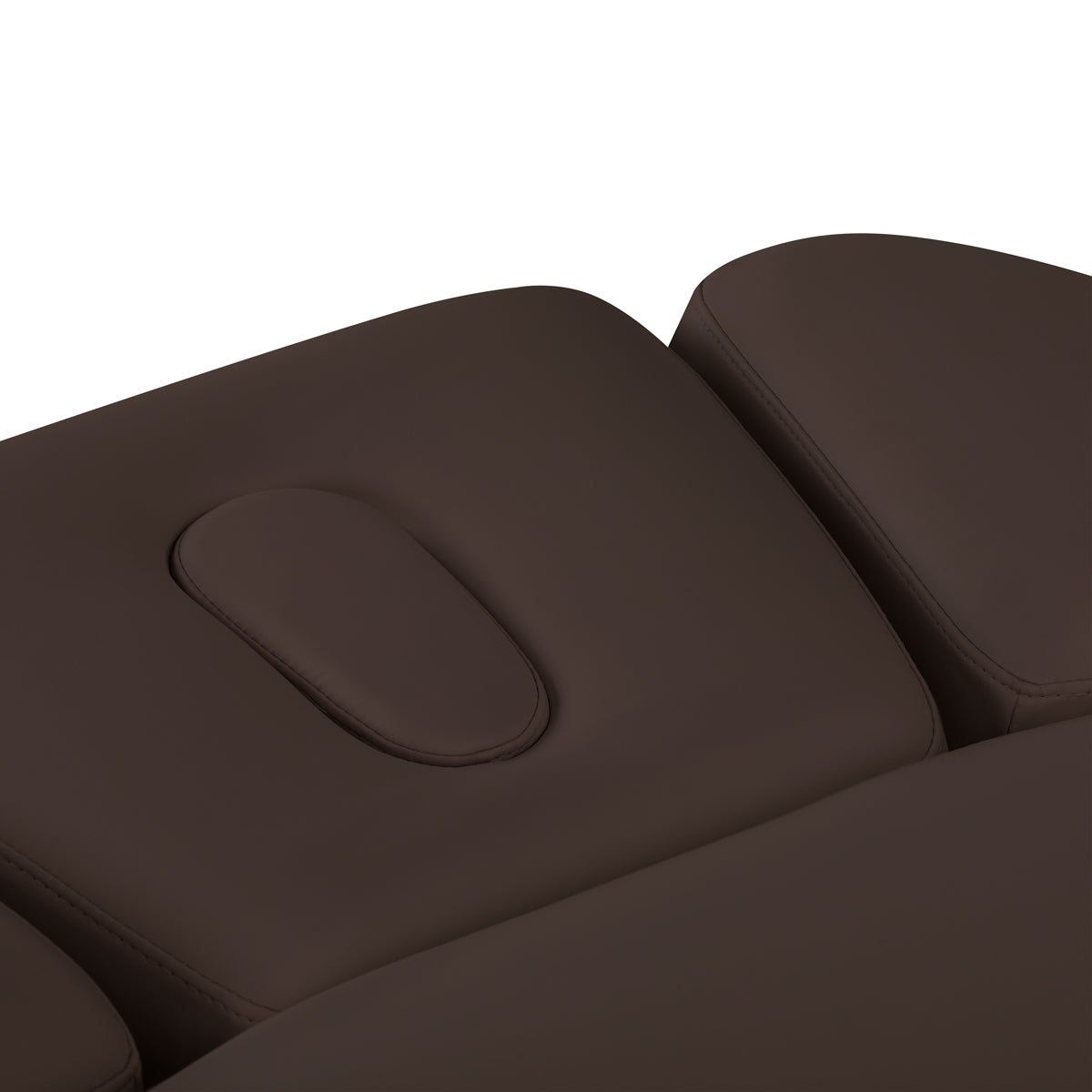 Sillon Relax SPA-Kosmetikliege, Dunkelbraun mit schwarzem Gestell