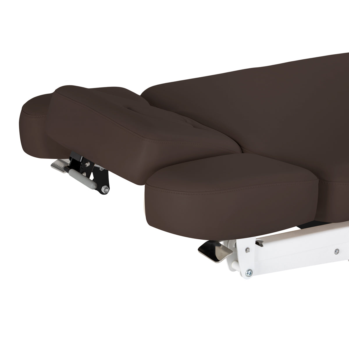 Sillon Relax SPA-Kosmetikliege, Dunkelbraun mit schwarzem Gestell