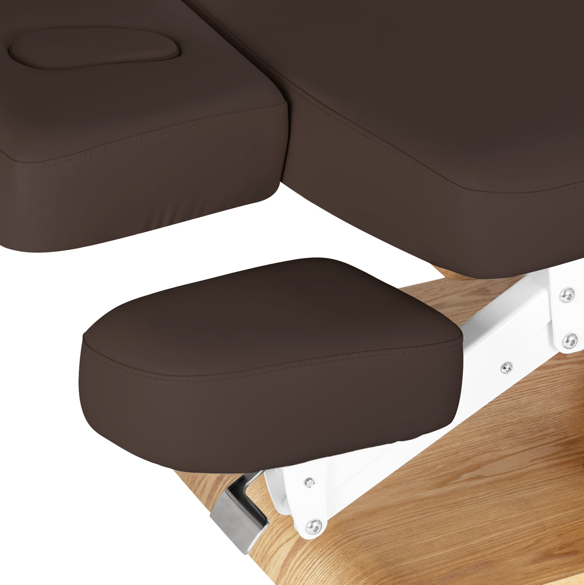 Sillon Relax SPA-Kosmetikliege, Dunkelbraun mit hellbraunem Sockel