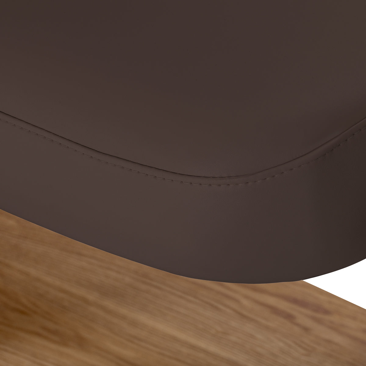 Sillon Relax SPA-Kosmetikliege, Dunkelbraun mit hellbraunem Sockel