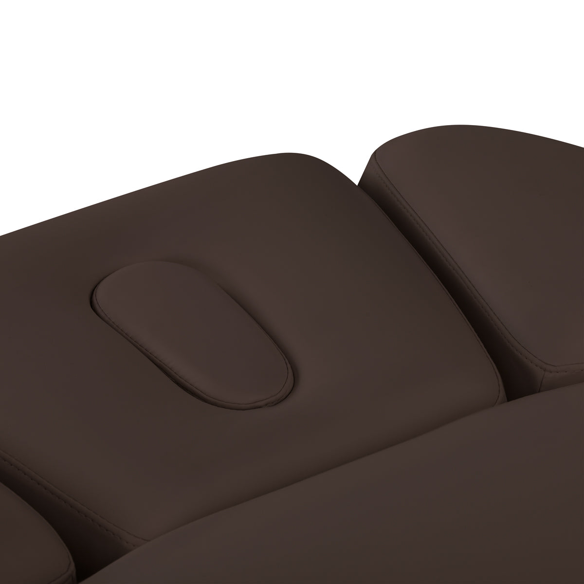 Sillon Relax SPA-Kosmetikliege, Dunkelbraun mit hellbraunem Sockel
