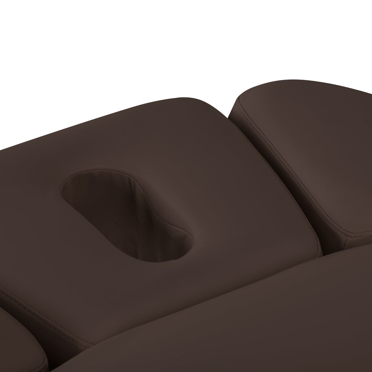 Sillon Relax SPA-Kosmetikliege, Dunkelbraun mit hellbraunem Sockel
