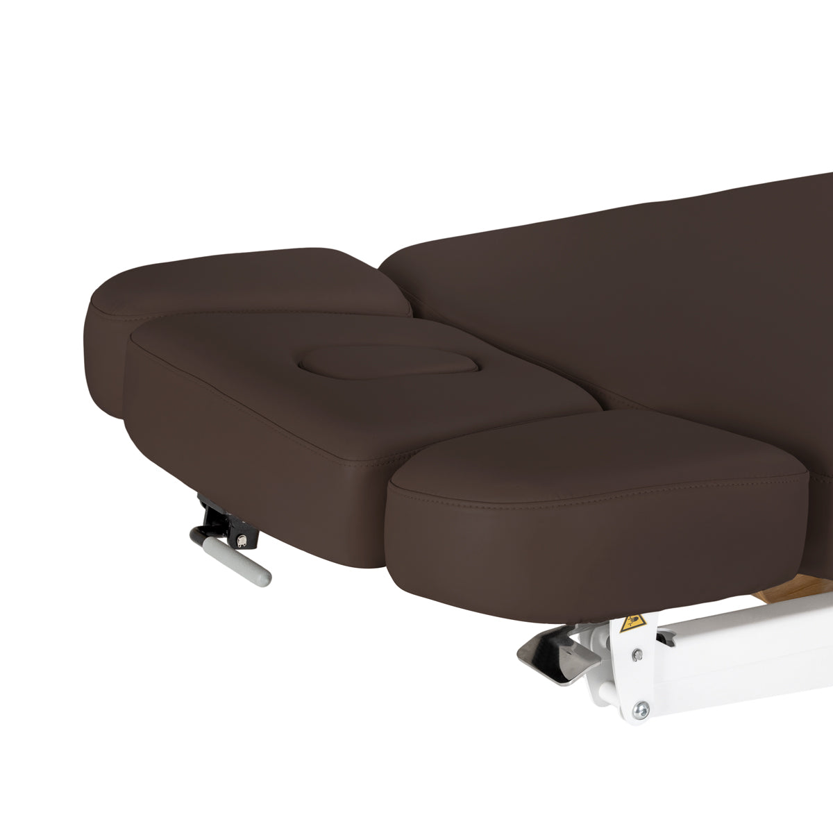 Sillon Relax SPA-Kosmetikliege, Dunkelbraun mit hellbraunem Sockel
