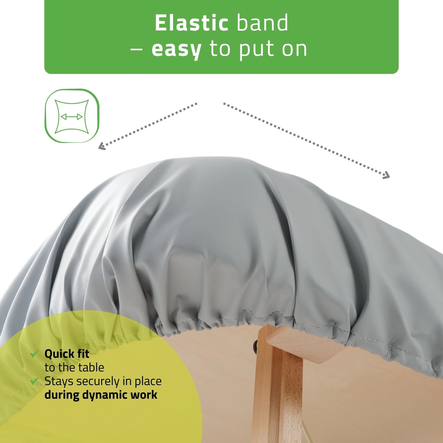 Protective Table Cover C460 (Oil-resistant) grey 102x203 cm Integral