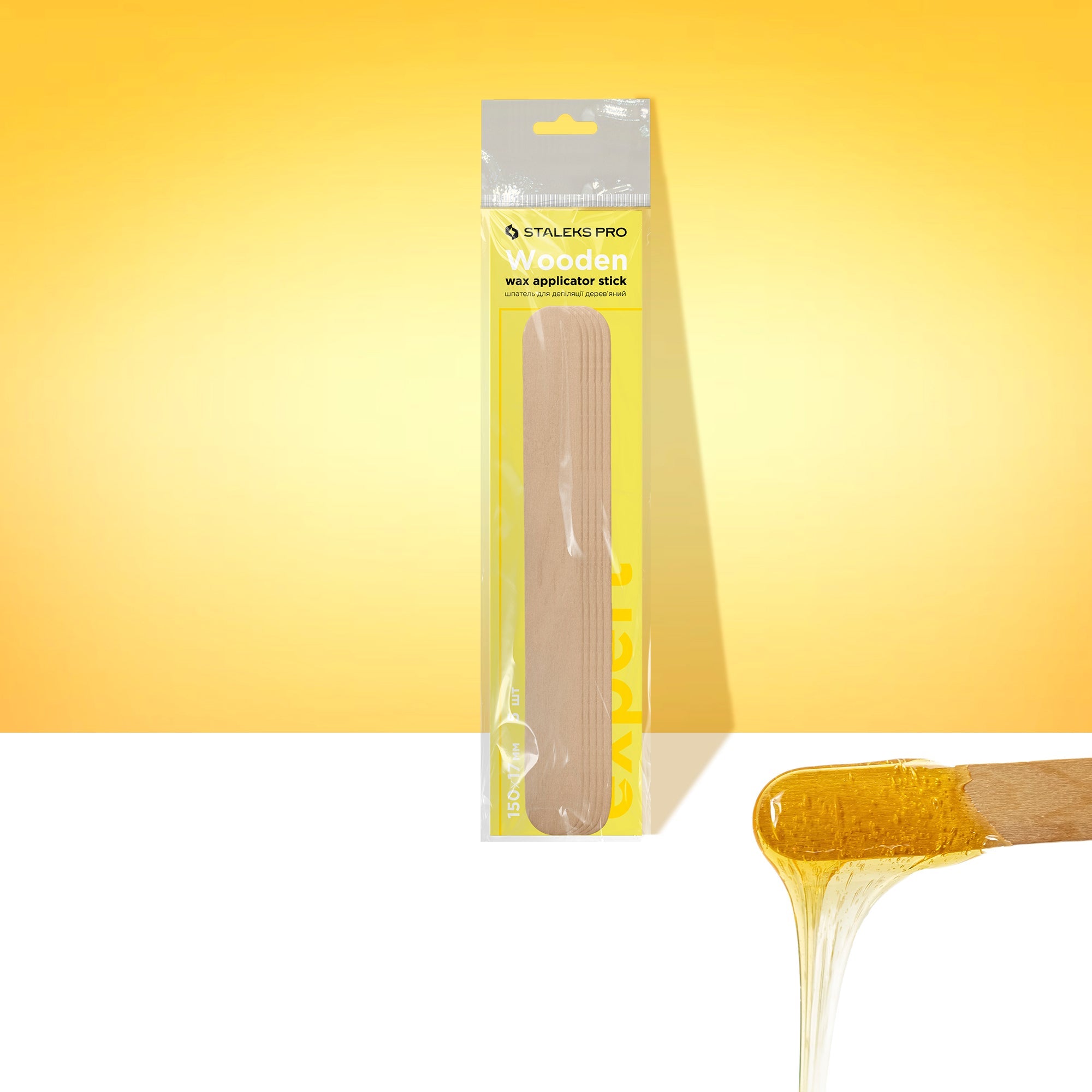 STALEKS EXPERT Bâtonnet applicateur de cire en bois, 150x17 mm (5 pcs)