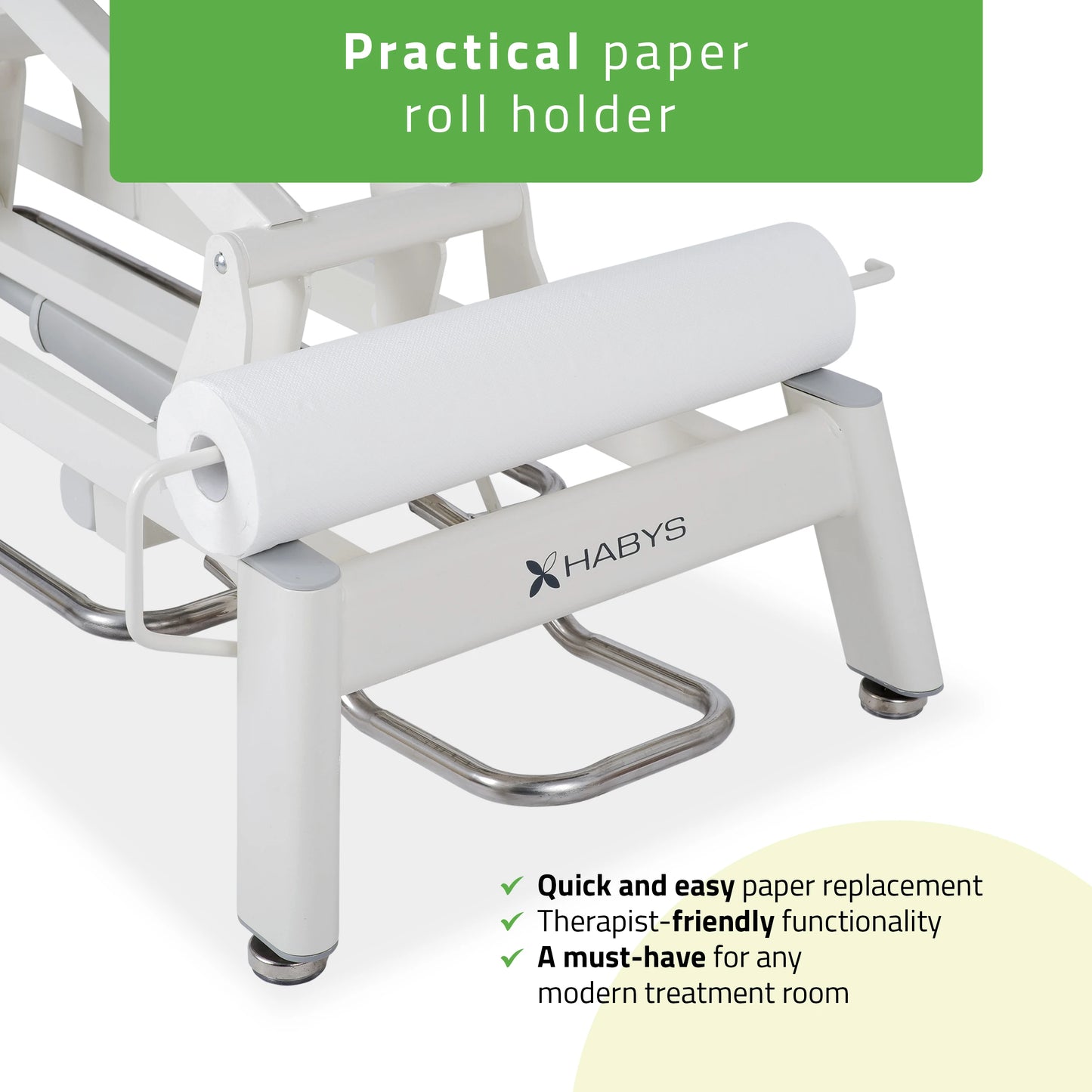 Proxima V2 Ergo therapy table, electric height adjustment with foot control bar, ERGO cushion, Touch Core k322 gray