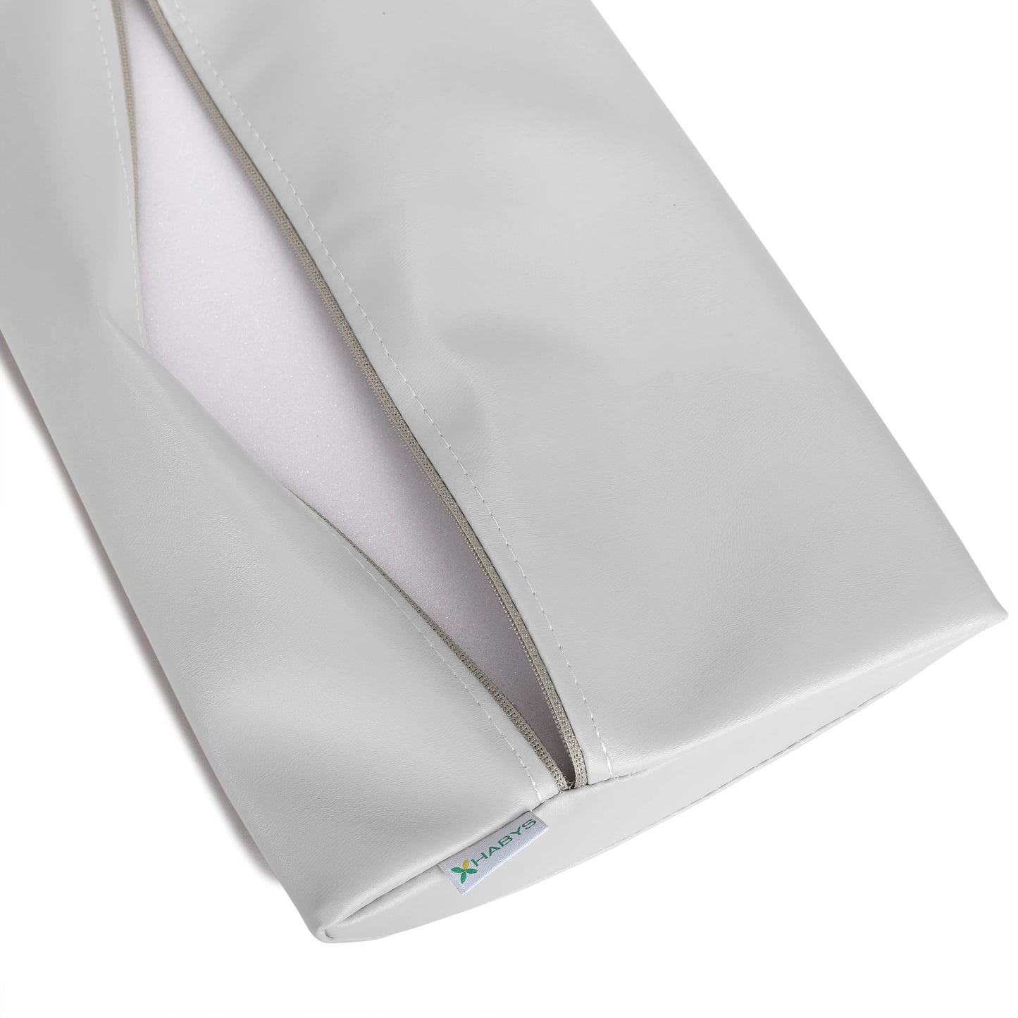 Pusapvalis jostos spilvenas 40x25x5 Soft k729, šviesiai pilkas