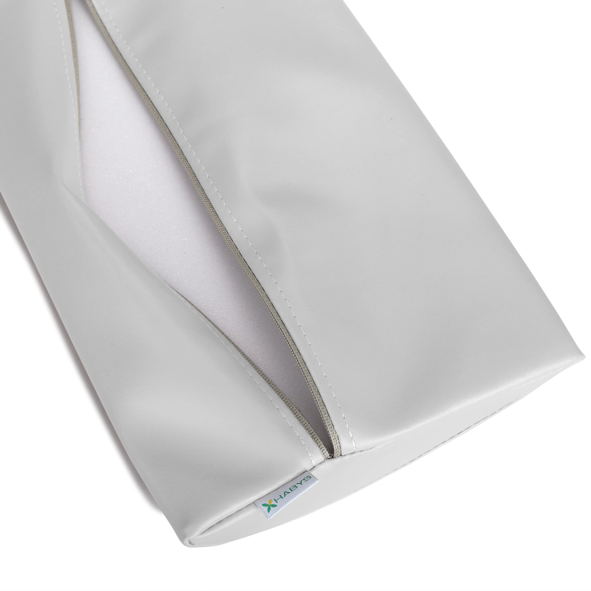 Pusapvalis jostos spilvenas 40x25x5 Soft k729, šviesiai pilkas