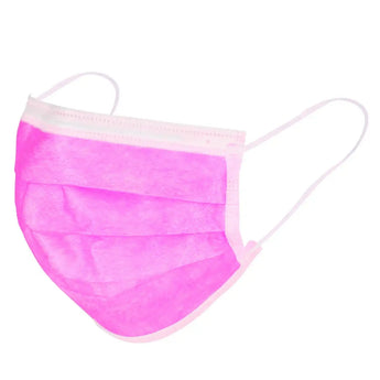 Protective  Medical 3-layer face mask, pink (50 pcs)