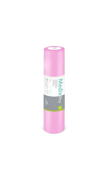 NON-woven bedsheet in roll with perforation Medixpro 60cm x 50m -PINK
